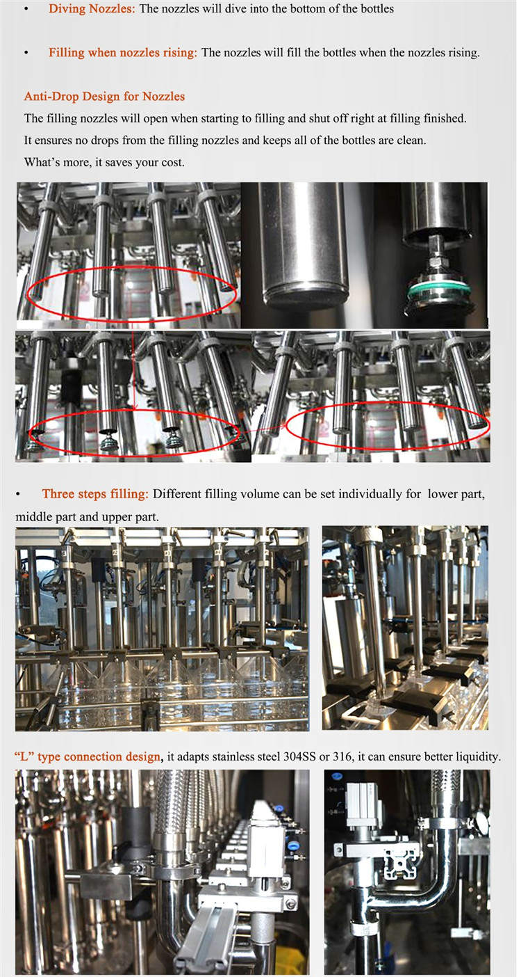 Automatinė servo variklio butelių pildymo mašina 4