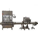 Stalviršio peristaltinės pompos buteliuko užpildymo ir sandarinimo mašina